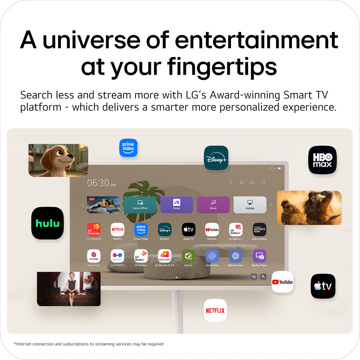 LG 27-Inch StanbyME 2 with Folio Cover, Portable Touch Screen TV, Dolby Vision, HDR10, Filmmaker Mode, Built-in Battery, Full Swivel Rotation (27LX6TYGA, 2025)