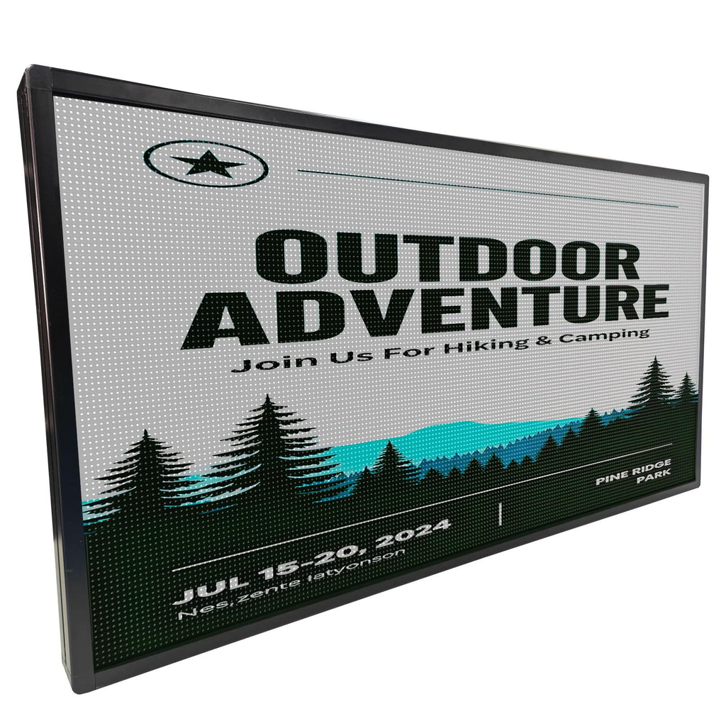 Led Sign Outdoor Programmable Scrolling Digital Open Neon P10 39''x14''
