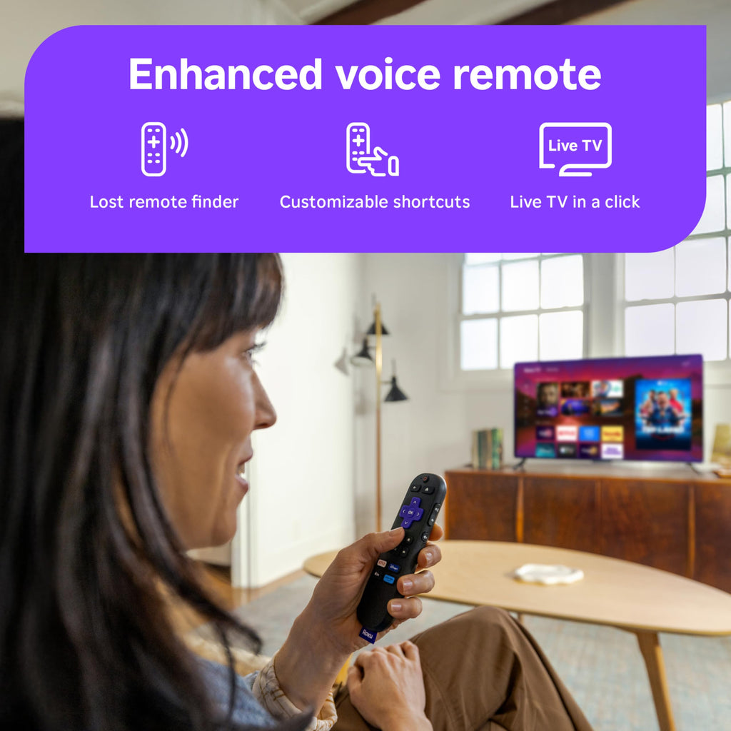 Roku 55-Inch Plus Series Smart TV - 4K QLED Mini-LED TV - RokuTV