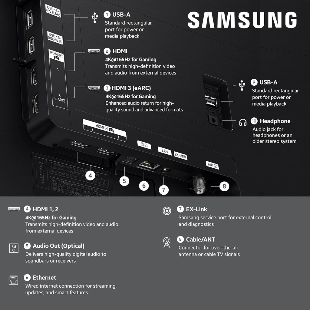 Samsung 55-Inch Class S90H Series, OLED, 4K, Smart TV, 2026 Model