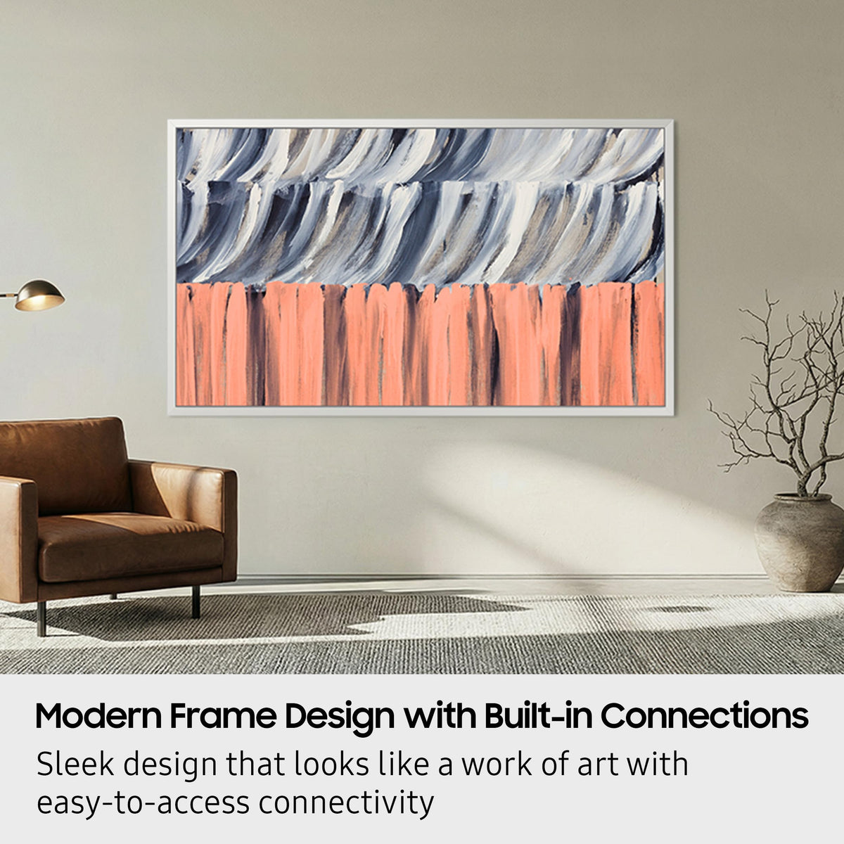 Samsung 55-Inch Class The Frame LS03HE Series Samsung Vision AI Smart TV (2026 Model, 55LS03HE) Glare Free with QLED, Art Mode Store, Slim Fit Wall Mount Included, Alexa Built-in