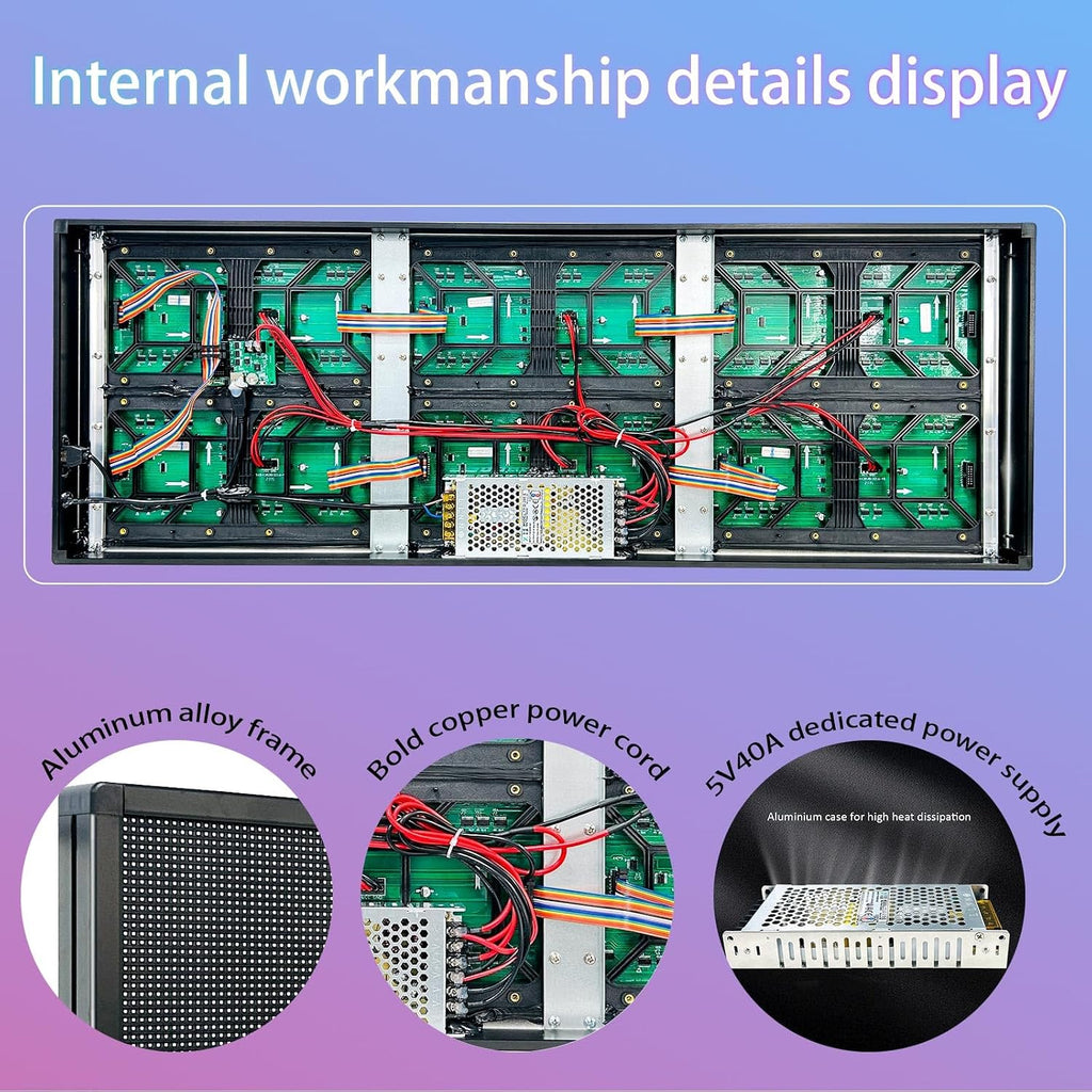 P3 Outdoor Programmable LED Sign, Full Color Digital Display for Business