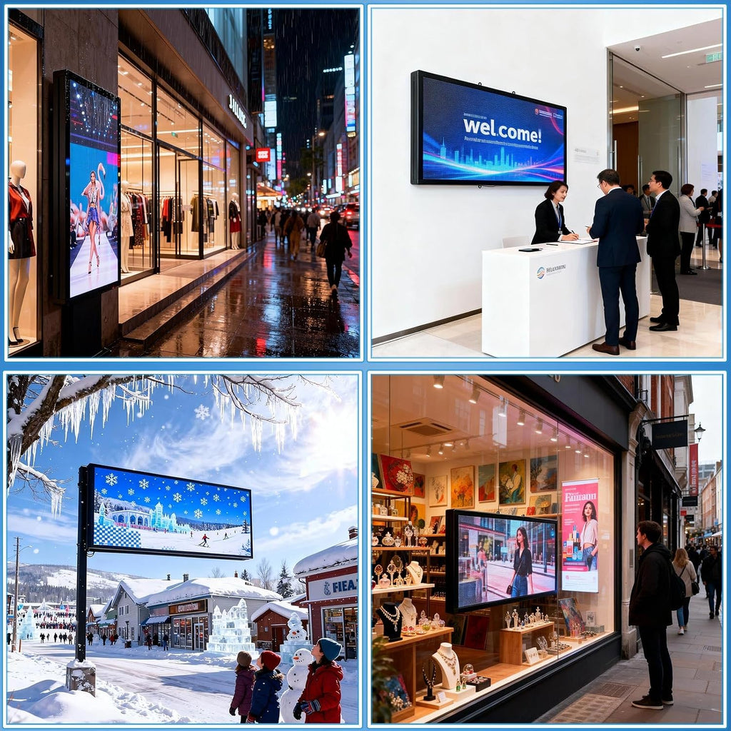 P3 Programmable Scrolling Custom Led Sign Outdoor Digital For Business Display Screen WiFi Control Electronic Message Board Store Advertising Ticker Word Light Bar Open Pixel Panel 40"x18'
