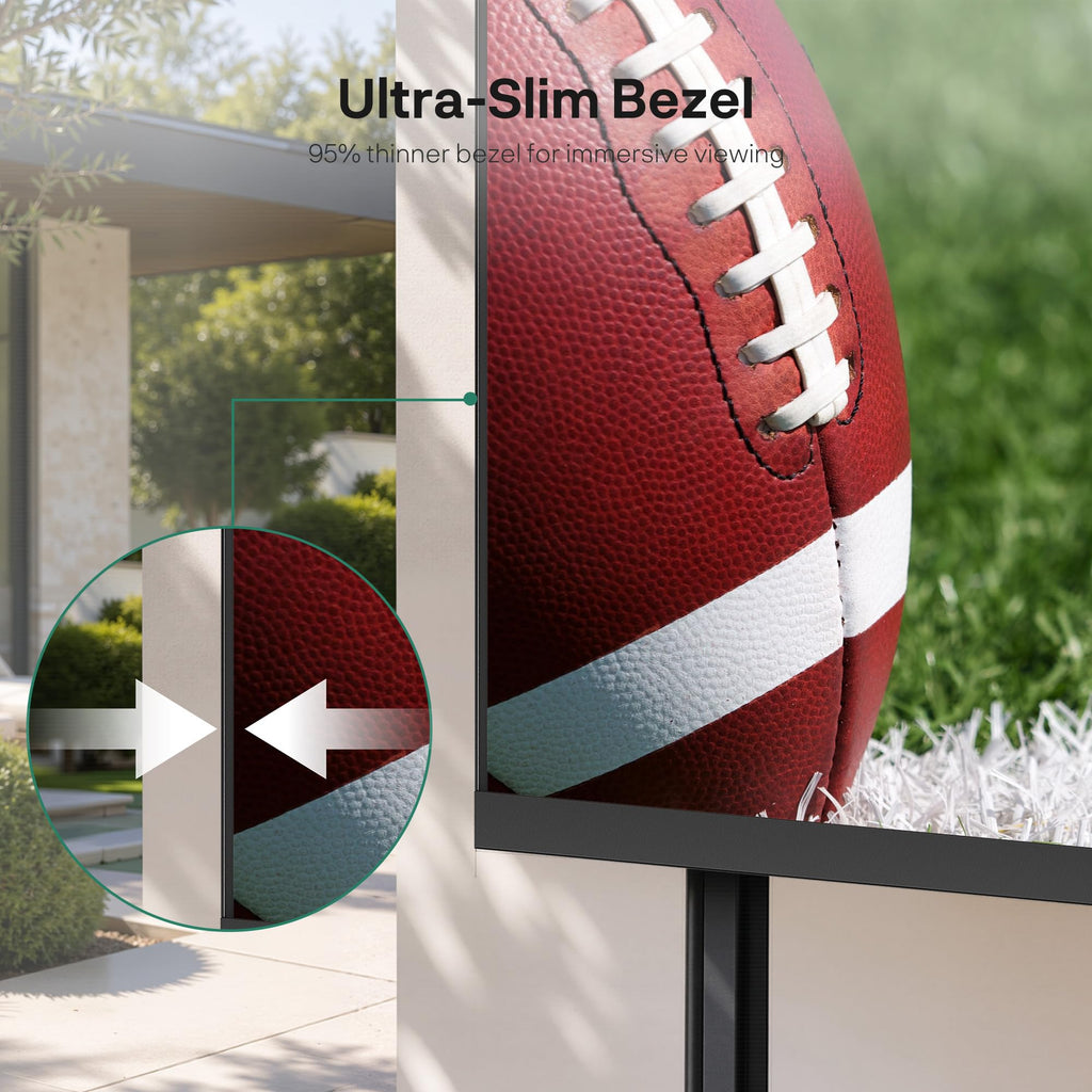 SYLVOX Outdoor TV, 85'' Mini LED QLED, 3500 Nits Extreme Brightness, 120Hz