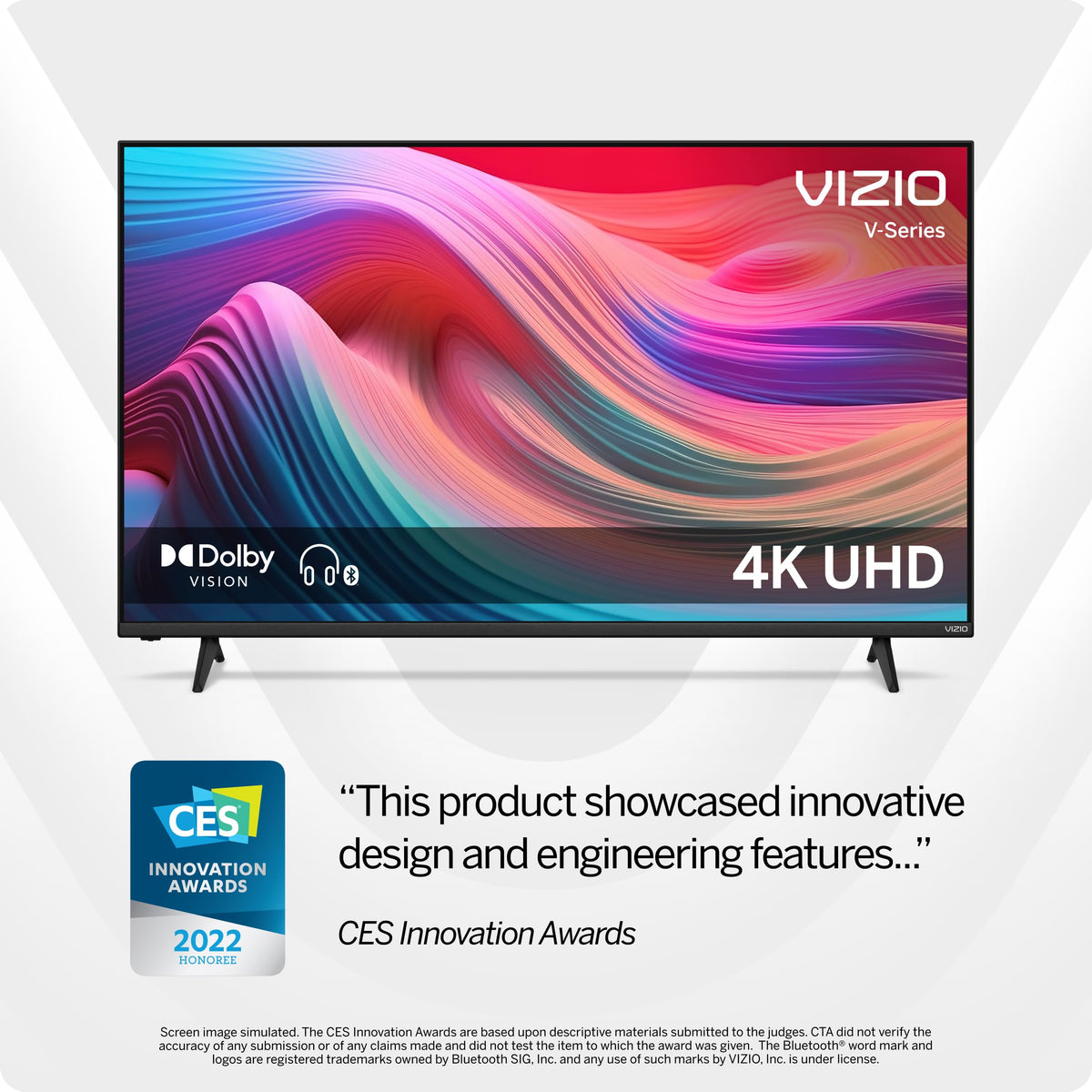 VIZIO 50-Inch V-Series 4K UHD LED Smart TV with Voice Remote, Dolby Vision, HDR10+, Alexa Compatibility, 2022 Model