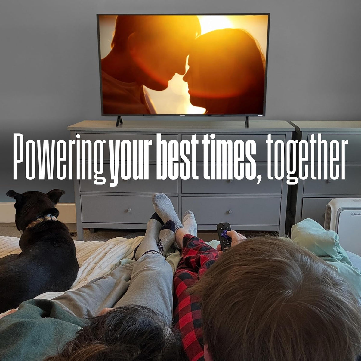 Westinghouse Roku TV - 40 Inch Smart TV, FHD QLED Television w/Dolby Digital+, Wi-Fi & Mobile App Connectivity, Flat Screen, Bluetooth, Compatible w/Apple AirPlay, Alexa, & Google Assistant