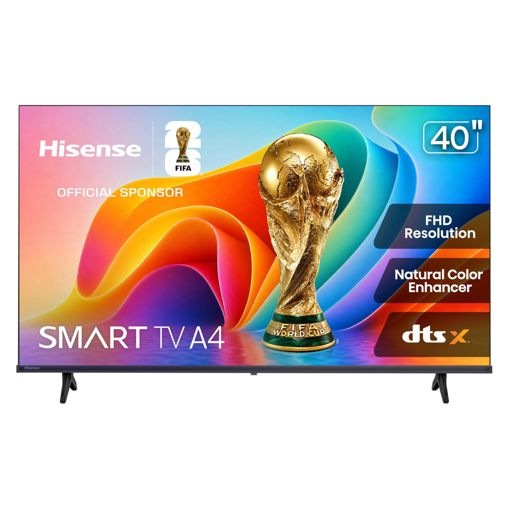 Hisense 32-Inch Class A4 Series HD 1080p Smart VIDAA TV (32A4NV, 2026 Model) - DTS Virtual: X, Noise Reduction, AI Sports Mode, Apple Airplay & Apple Home, Alexa Built in