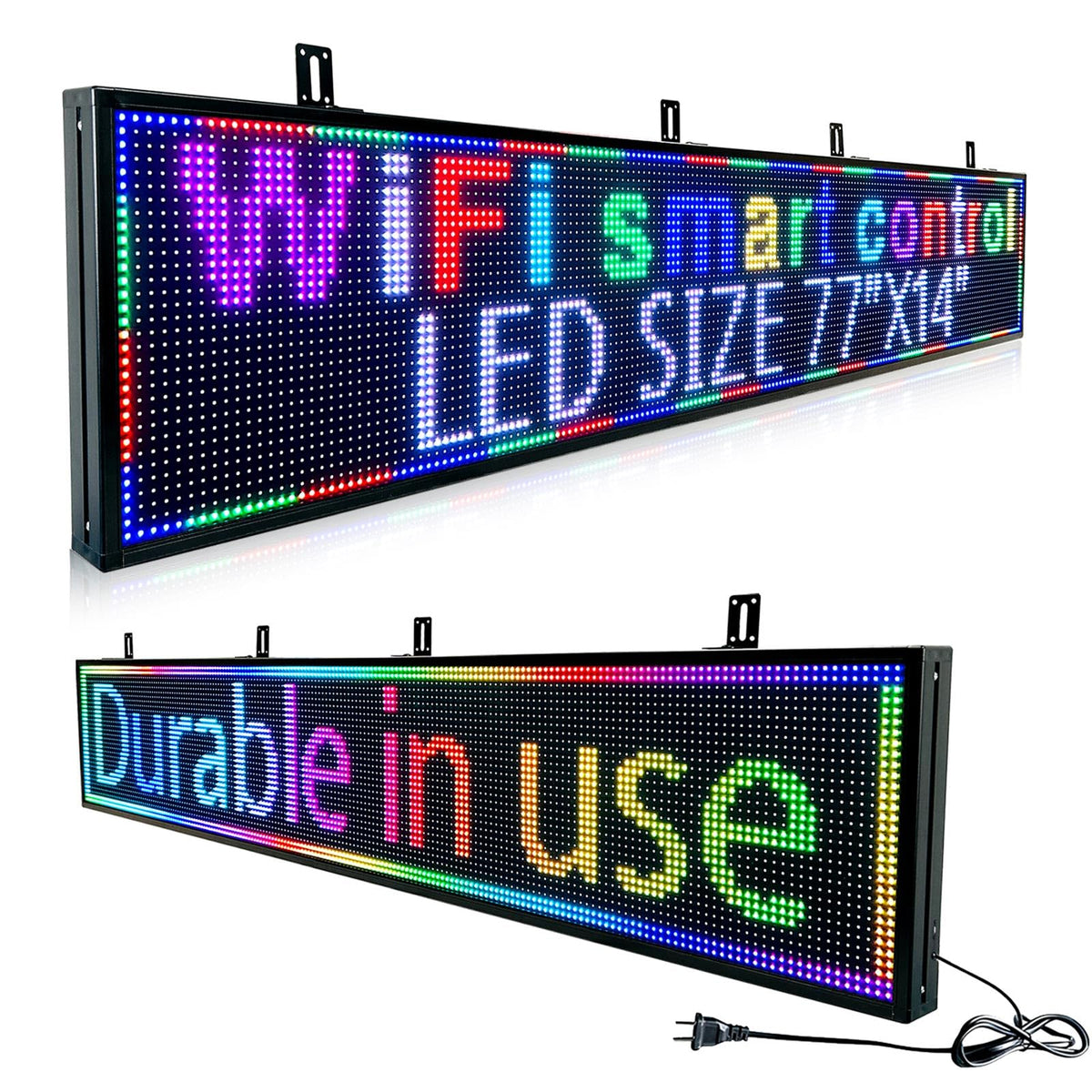 P3 Outdoor Programmable LED Sign, Full Color Digital Display for Business