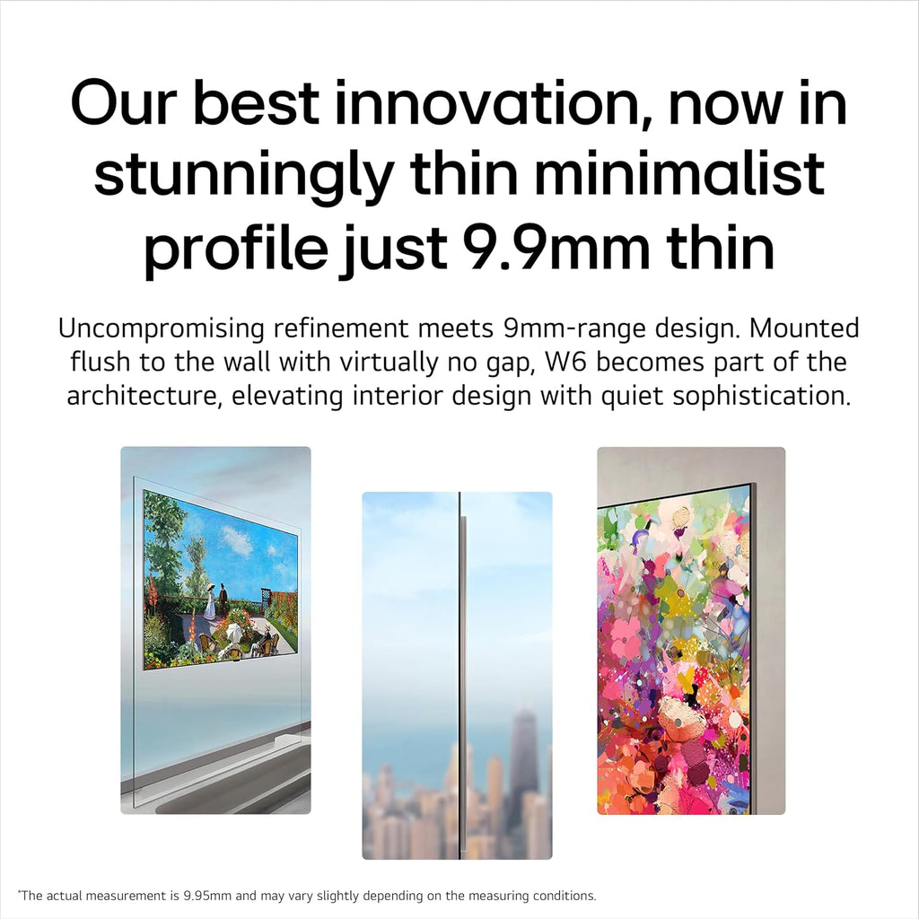 LG 83-Inch OLED evo AI 4K W6 Wallpaper Series Smart TV, 2026 Model