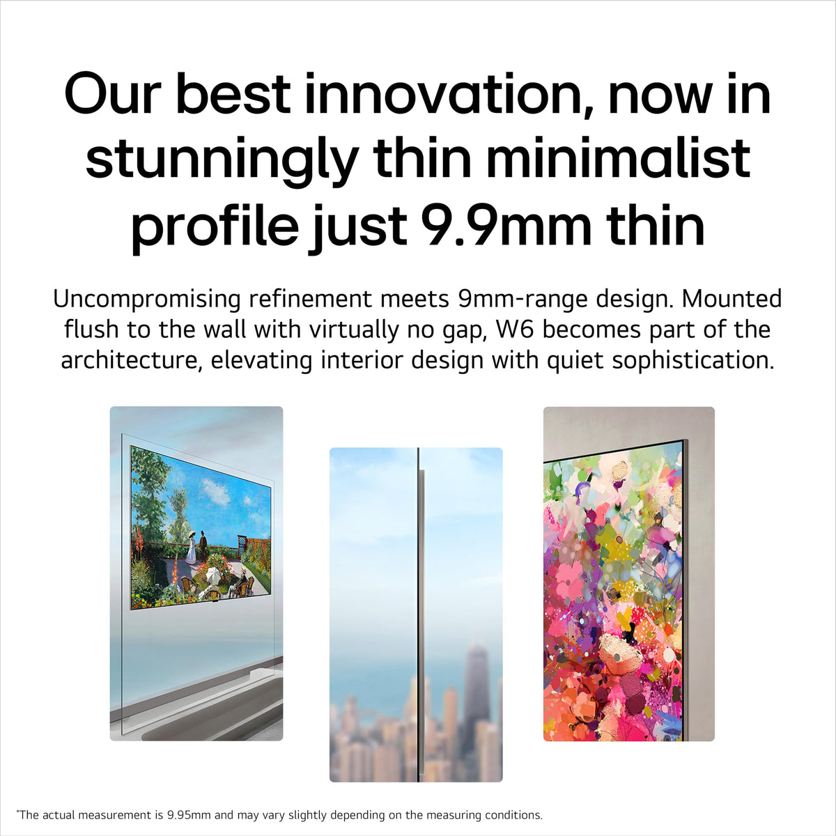 LG 83-Inch OLED evo AI 4K W6 Wallpaper Series Smart TV, 2026 Model