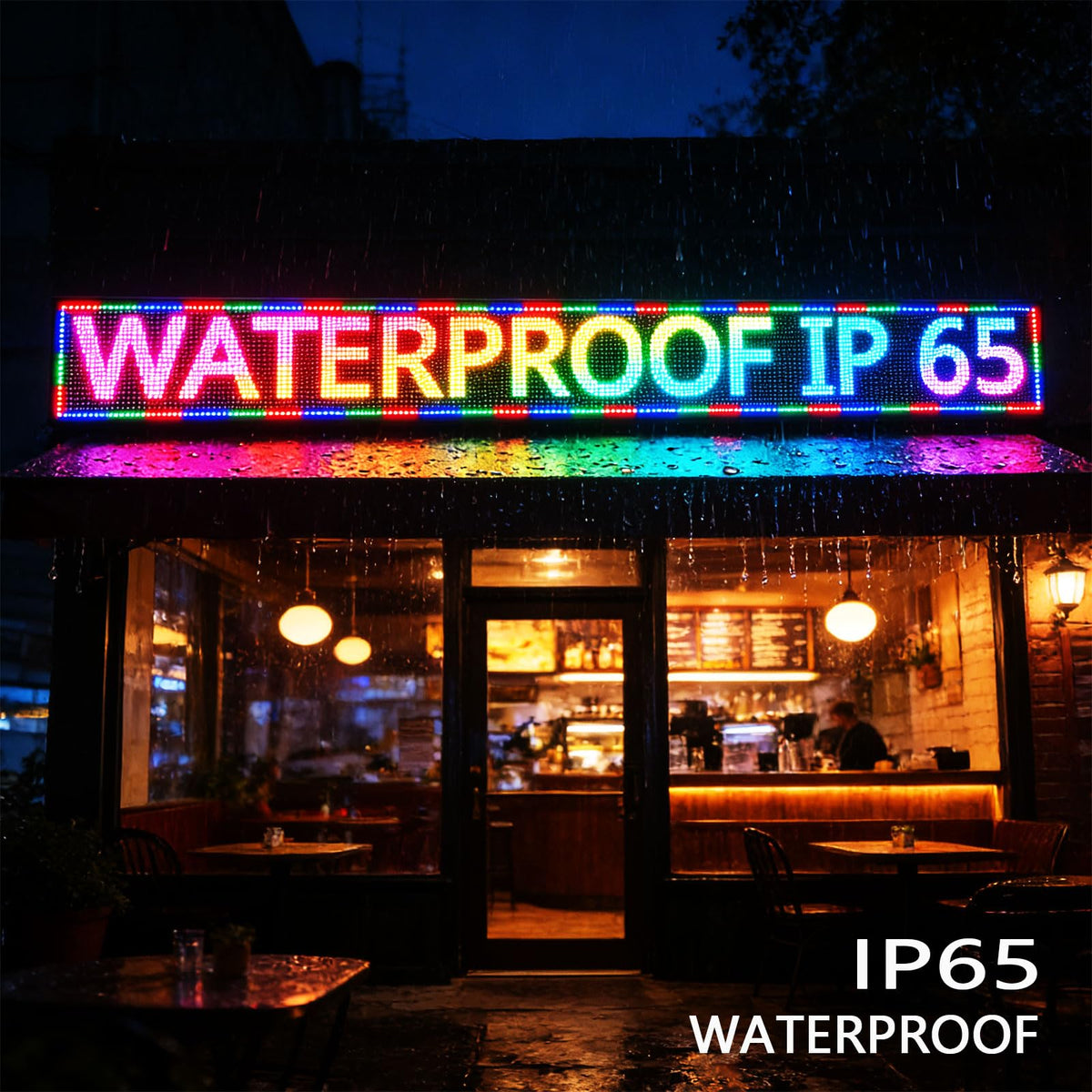 Led Sign Outdoor Programmable Scrolling Digital Open Neon P6 40''x17''