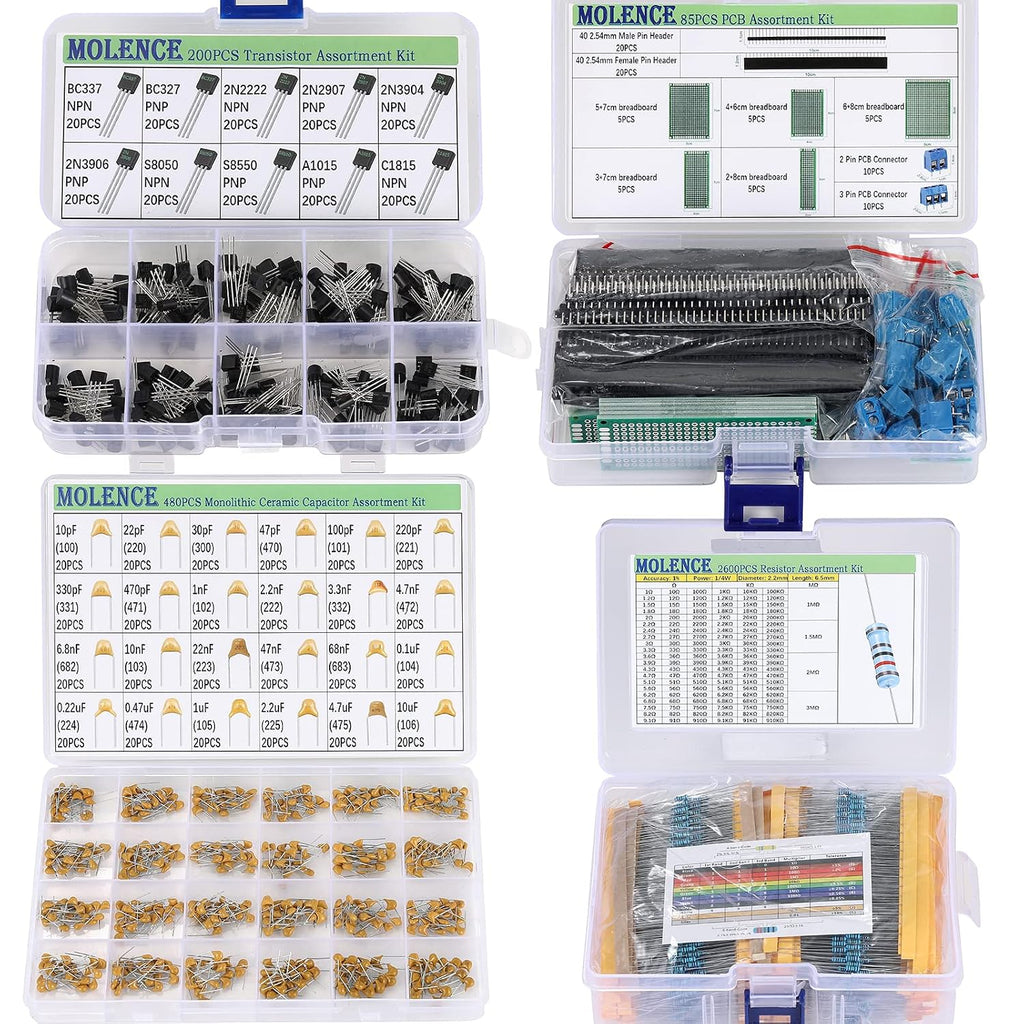 5162pcs DIY Electronics Components Kit Assortment