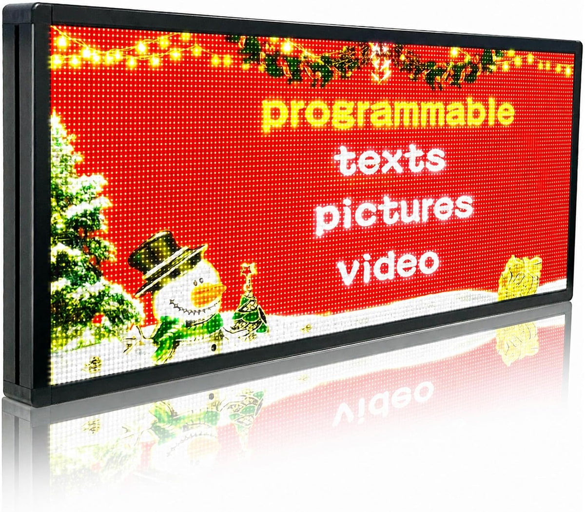 P6 Programmable LED Sign,Full Color Digital Message Board 40"X17"
