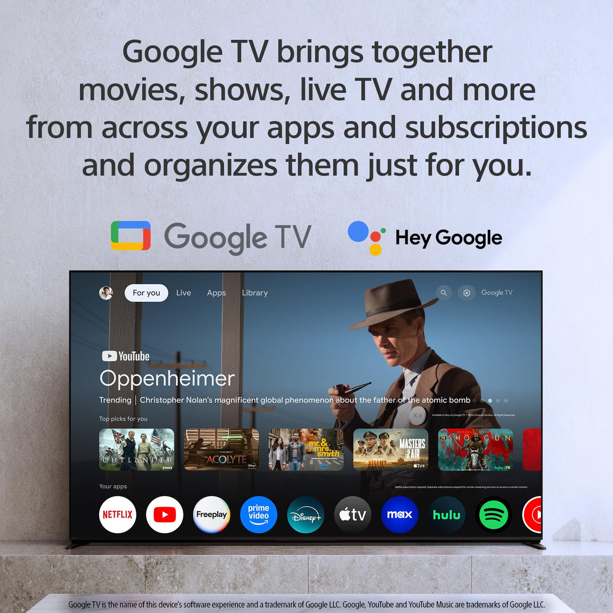 Sony 55 Inch BRAVIA 2 II LED 4K HDR Smart Google TV (K-55S20M2)