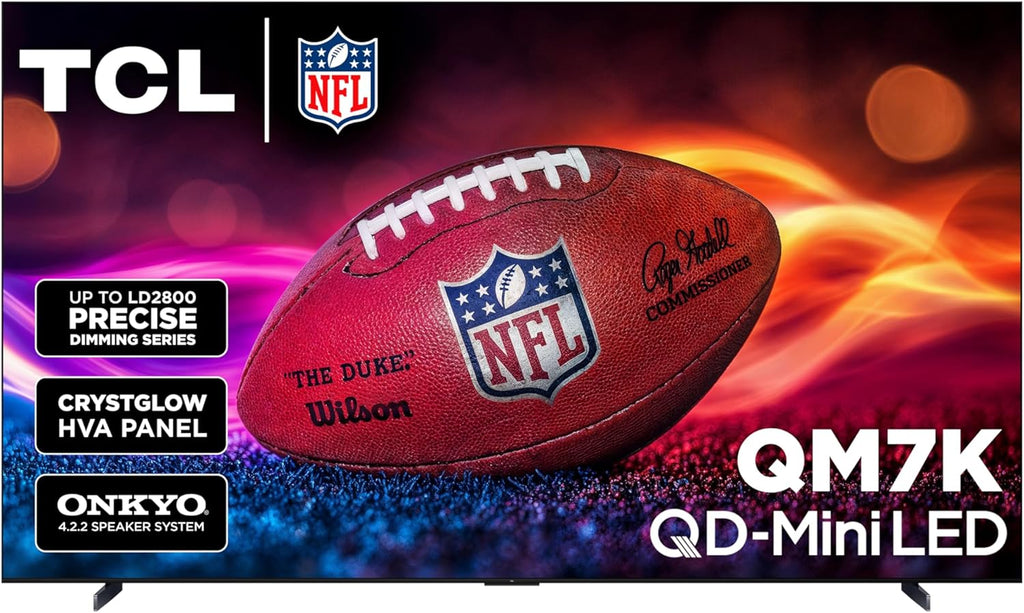 TCL 115-Inch QM7K QLED 4K Smart QD-Mini LED TV (Renewed)