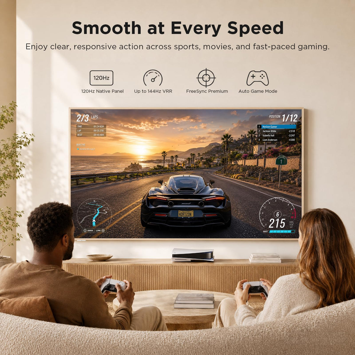 TCL 55" NXTVISION Series Picture Frame TV, Google Smart TV QLED 4K, 55A300W