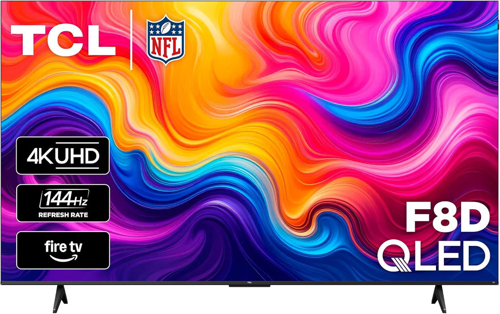 TCL 75-Inch F8D Series 4K QLED Smart TV (75F8D, 2026 Model) with Dolby Vision HDR and Dolby Atmos, Game Accelerator 288 and VRR for Sports and Gaming | Fire TV, Alexa+, 120Hz Refresh, LED Backlighting