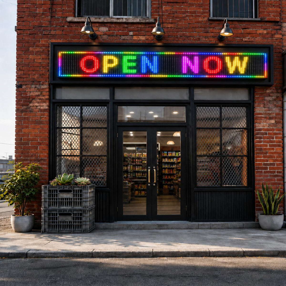 P10 Programmable LED SIGN 40"Ã8" Scrolling LED Display, High Brightness & IP65 Waterproof Indoor Outdoor Digital Signage led screen, Open Signs Welcome Sign for Store Business Advertising