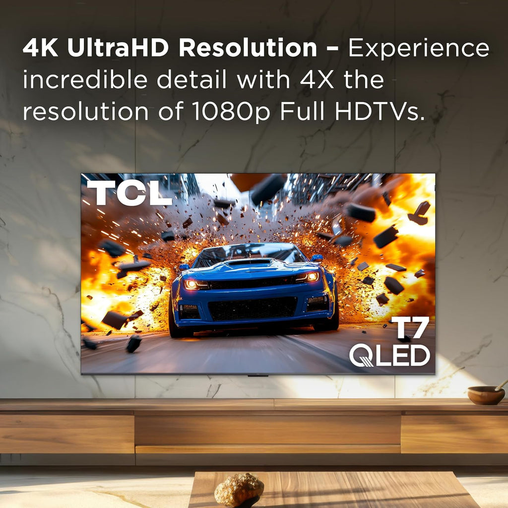 TCL 65" T7 4K QLED Google TV with 144Hz Gaming (65T7)