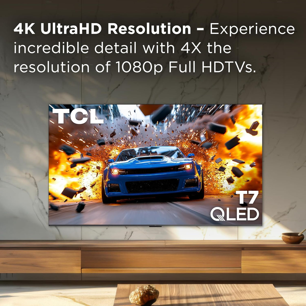 TCL 65" T7 4K QLED Google TV with 144Hz Gaming (65T7)