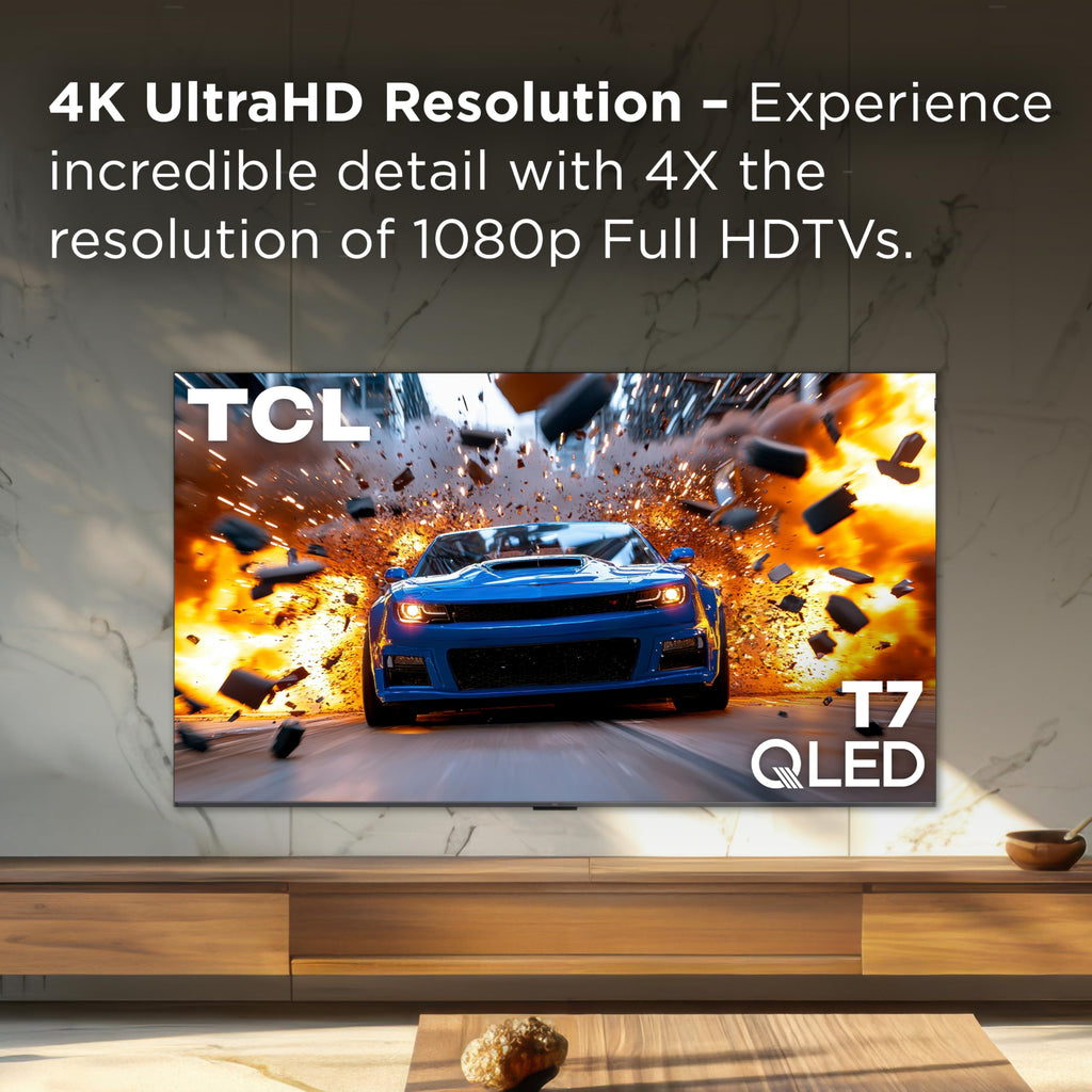TCL 65" T7 4K QLED Google TV with 144Hz Gaming (65T7)