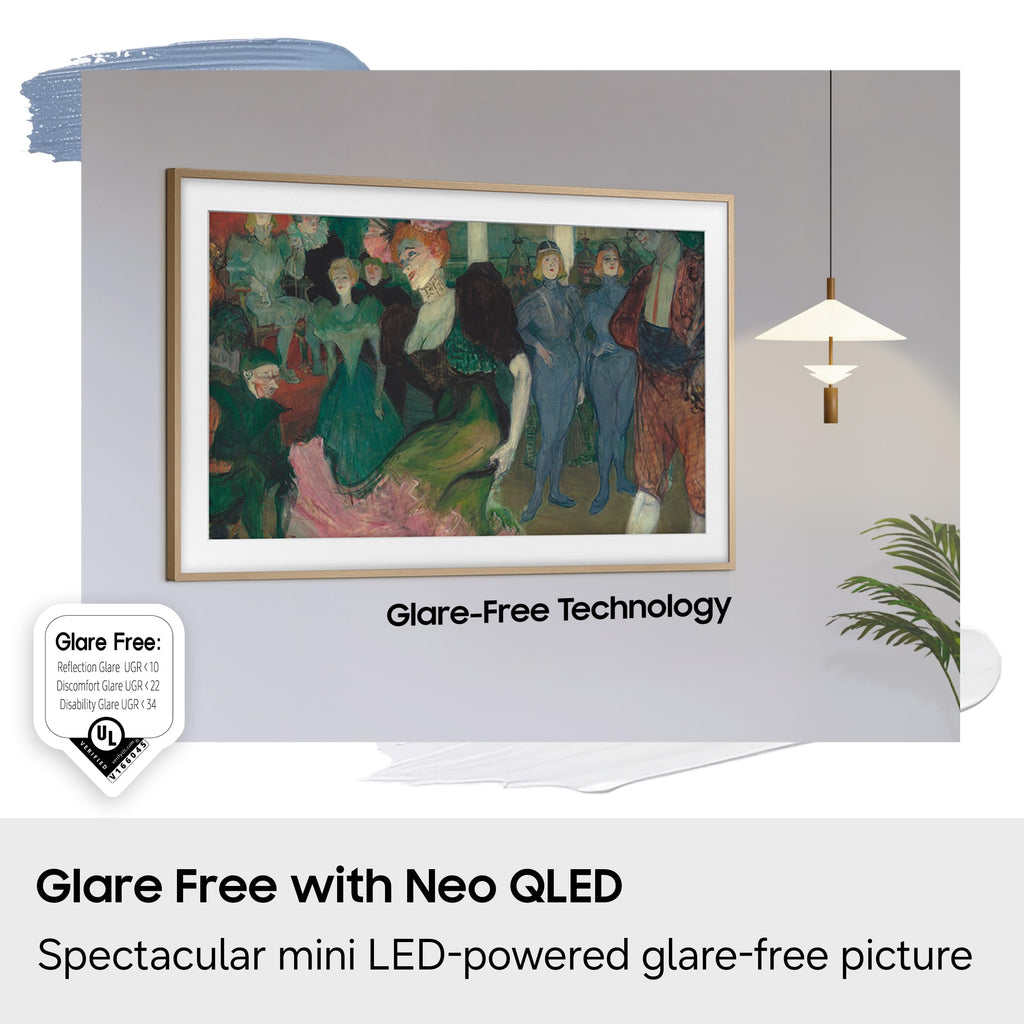 Samsung 55-Inch Class The Frame LS03HE Series Samsung Vision AI Smart TV (2026 Model, 55LS03HE) Glare Free with QLED, Art Mode Store, Slim Fit Wall Mount Included, Alexa Built-in