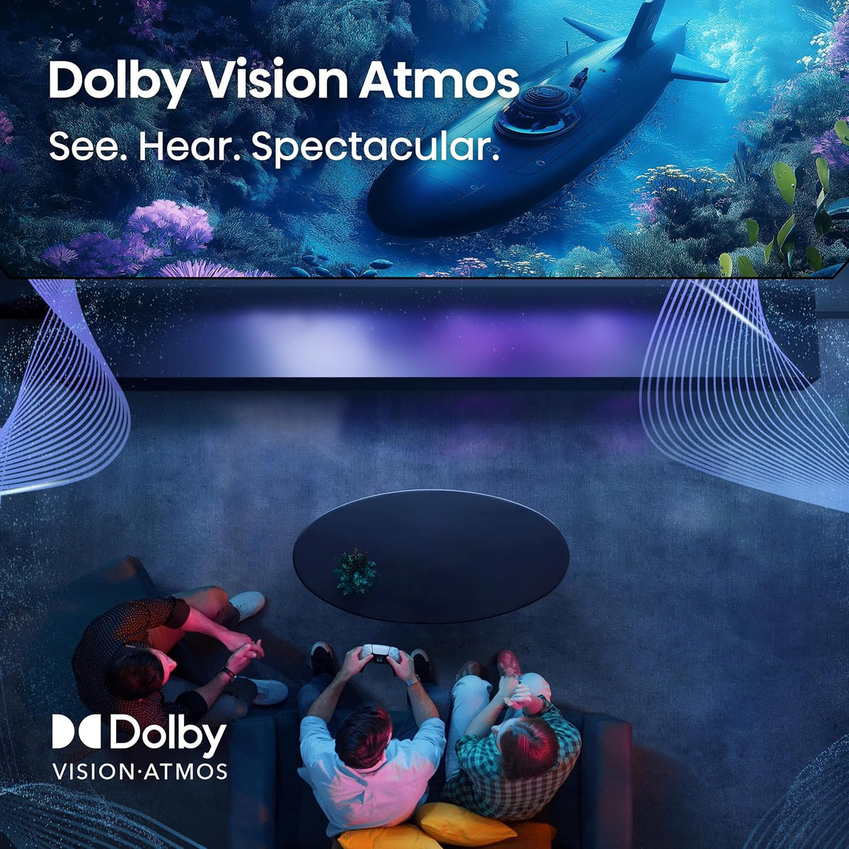 Hisense 75" E6 Cinema Series Hi-QLED 4K UHD Smart Fire TV (75E6QF) - AI Light Sensor, Dolby Vision Â· Atmos, Voice Remote with Alexa, Motion Rate 120, HDR 10+ Adaptive, Game Mode Plus