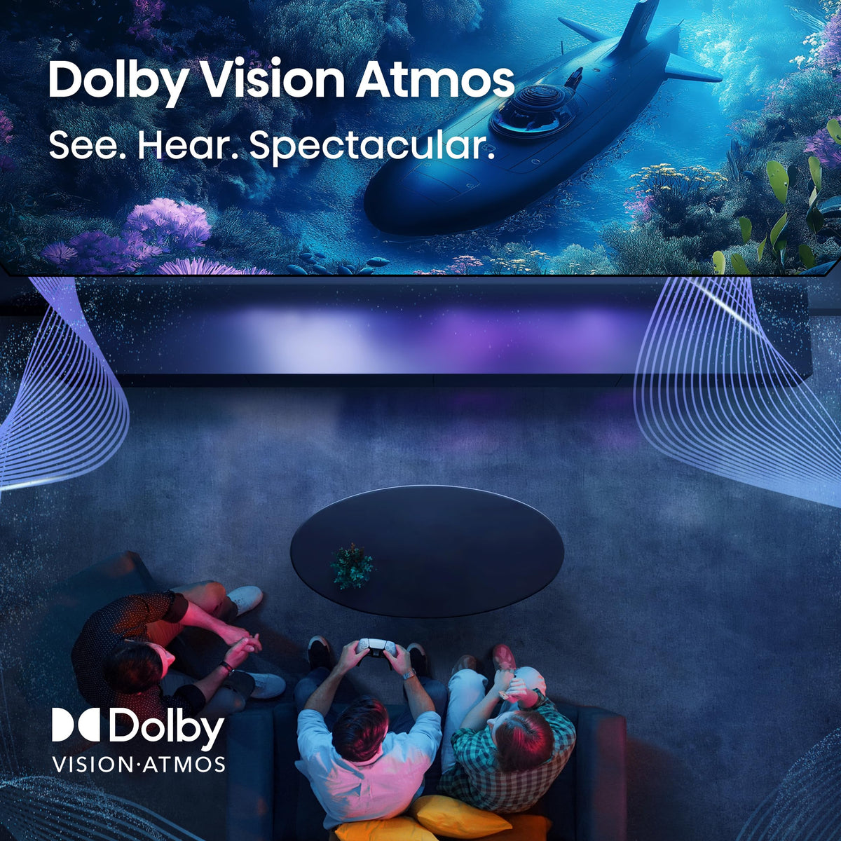 Hisense 75" E6 Cinema Series Hi-QLED 4K UHD Smart Fire TV (75E6QF) - AI Light Sensor, Dolby Vision Â· Atmos, Voice Remote with Alexa, Motion Rate 120, HDR 10+ Adaptive, Game Mode Plus