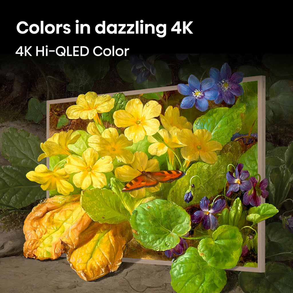 Hisense 55â Hi-QLED S7 CanvasTV Series 4K UHD Google Smart Art TV (55S7SG, 2026 New) - 144Hz, Art Mode, Anti-Glare Panel, Dolby Vision HDR, Hi-Matte Display, Frame & UltraSlim Wall Mount Included