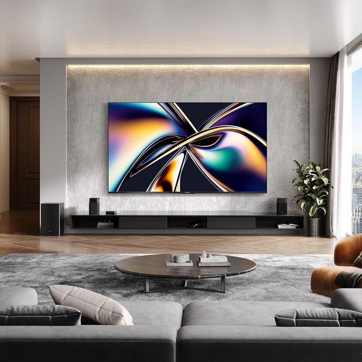 Hisense 65" U8 Series ULED Mini-LED 4K UHD Smart Google TV (65U8QG) - QLED, Native 165Hz, VRR 288, Up to LD5600, 5000 Nits, HDR10+, Dolby Vision IQ Â· Atmos, IMAX Enhanced, 4.1.2 Ch Audio