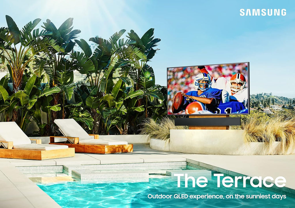 SAMSUNG 75-Inch Class QLED 4K The Terrace Full Sun Outdoor, Direct Full Array 16x, Weather Resistant, Wide Viewing Angle, Anti-Glare Smart TV w/ Alexa Built-In (QN75LST9TAFXZA, Latest Model)