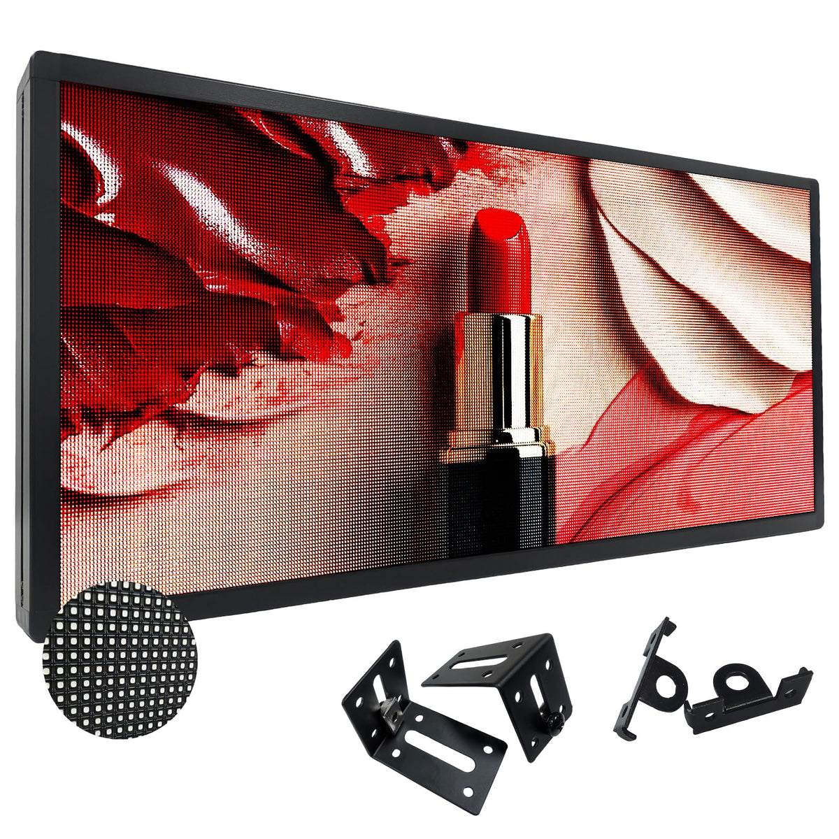 P10 LED Programmable Advertising Sign, High Brightnes Outdoor Digital Sign Waterproof, WiFi Control LED Open Signs for Business, Electronic Message Display Board 115"X14"