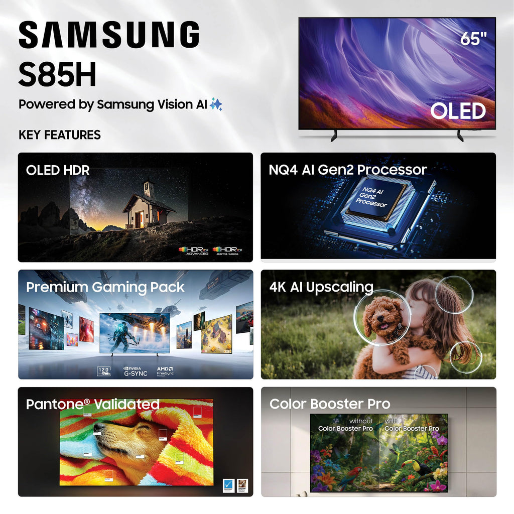 Samsung 48-Inch Class S85H Series, OLED, 4K, Smart TV, 2026 Model