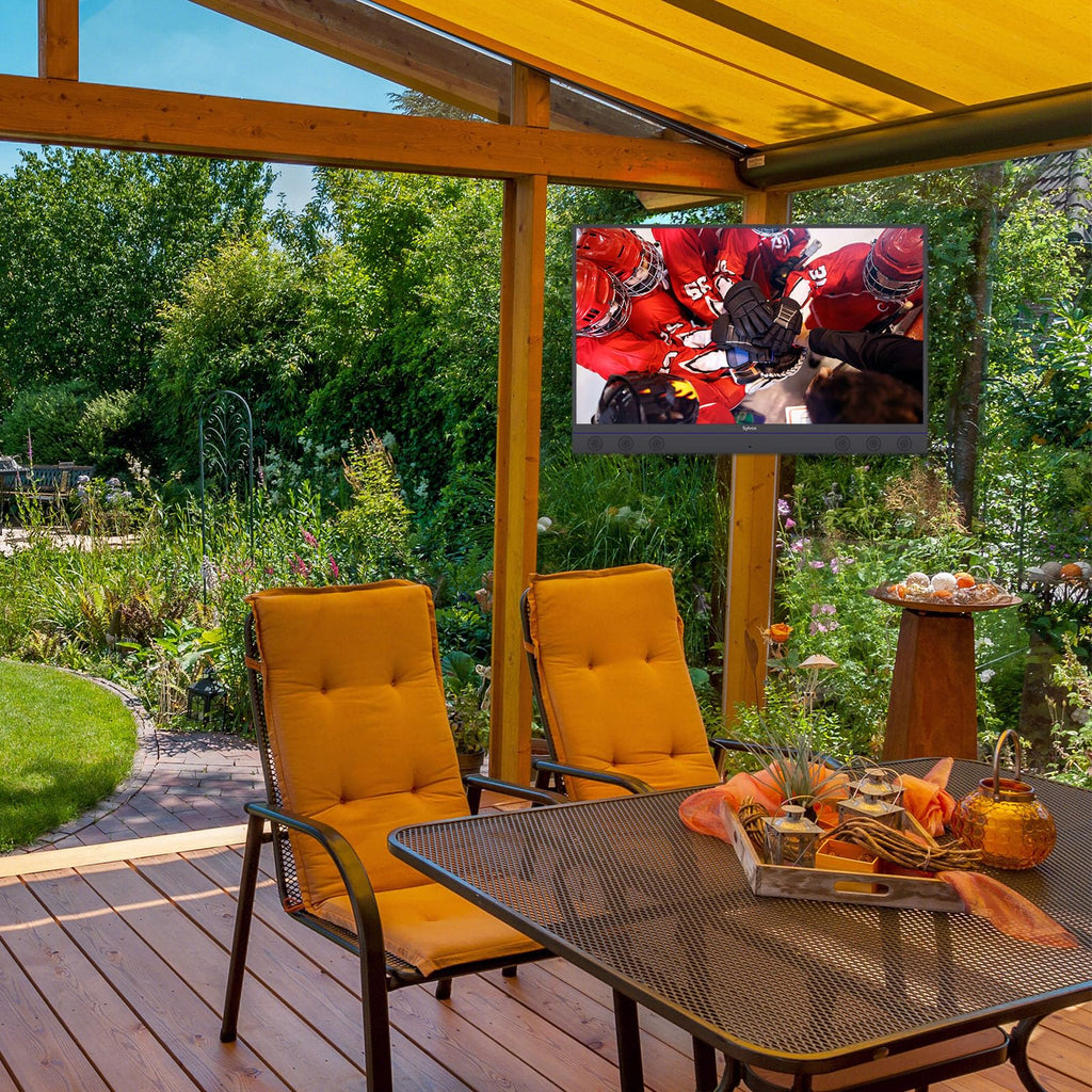 SYLVOX 43 Inch Outdoor TV, Weatherproof Google TV, IP56 Waterproof TVs