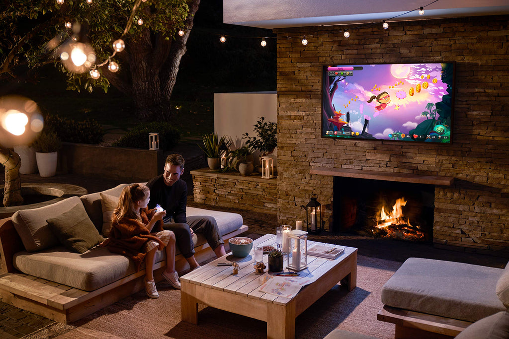 SAMSUNG 75-Inch Class QLED 4K The Terrace Full Sun Outdoor, Direct Full Array 16x, Weather Resistant, Wide Viewing Angle, Anti-Glare Smart TV w/ Alexa Built-In (QN75LST9TAFXZA, Latest Model)