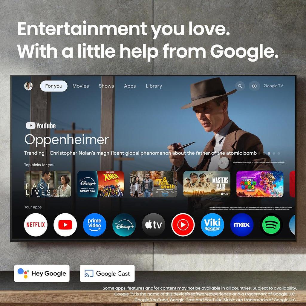 Hisense 65" U8 Series ULED Mini-LED 4K UHD Smart Google TV (65U8QG) - QLED, Native 165Hz, VRR 288, Up to LD5600, 5000 Nits, HDR10+, Dolby Vision IQ Â· Atmos, IMAX Enhanced, 4.1.2 Ch Audio