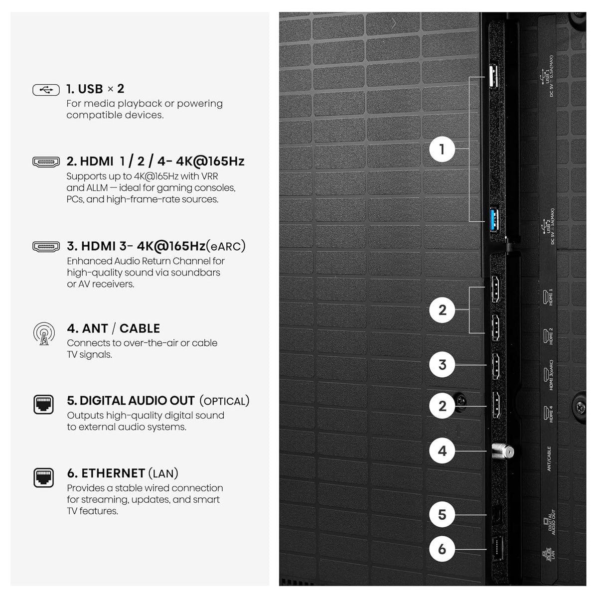 Hisense 75" U7 Mini-LED ULED 4K UHD Best Premium Gaming Smart Fire TV (75U7SF, 2026 New) - Hi-QLED, Native 165Hz, VRR 330, HDR10+, Dolby Vision IQ Â· Atmos, IMAX Enhanced, Anti-Reflection, 2.1.2 Ch