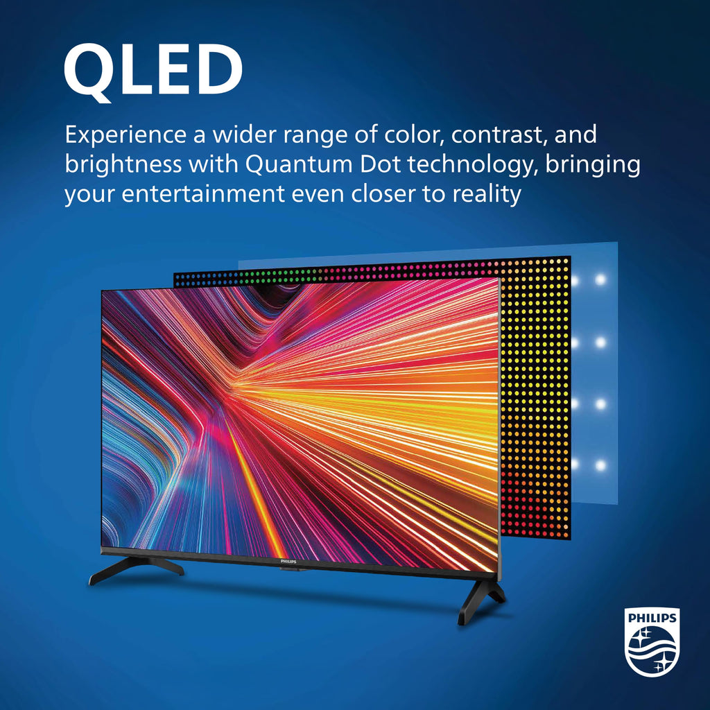 PHILIPS 50 Inch 4K QLED Roku TV, 7985 Series with Ambilight, UHD 2160p, HDR