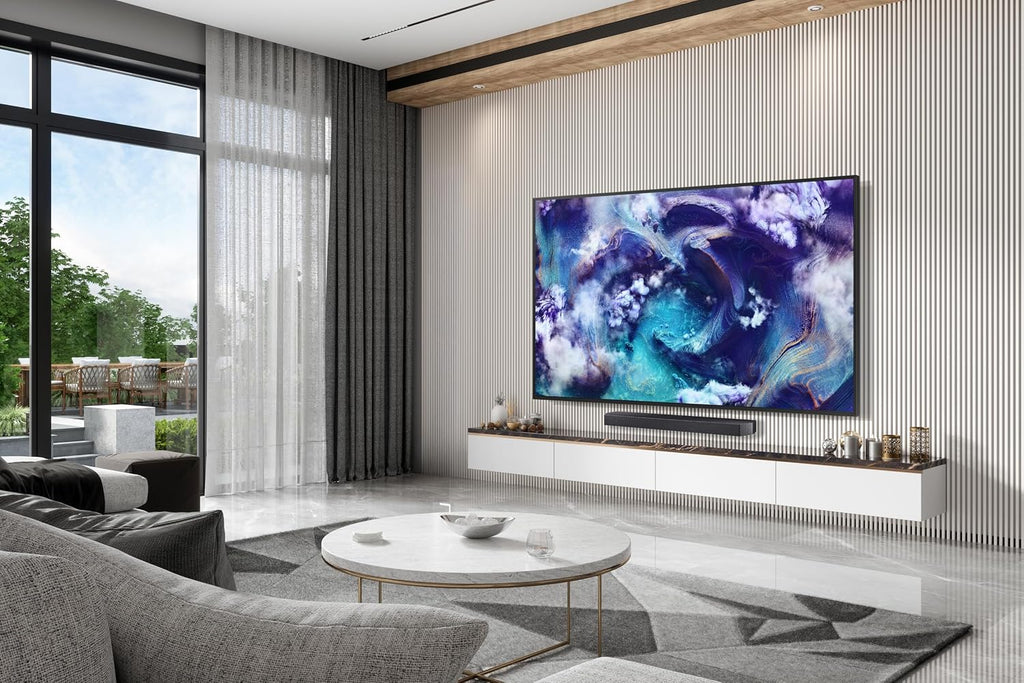 Samsung (Refurbished 85-Inch Class Neo QLED 8K QN900F Series, Vision AI Mini LED Smart TV (2025 Model, 85QN900F) Neo Quantum HDR 8K Pro, Object Tracking Sound + w/Dolby Atmos, Glare Free (Renewed)