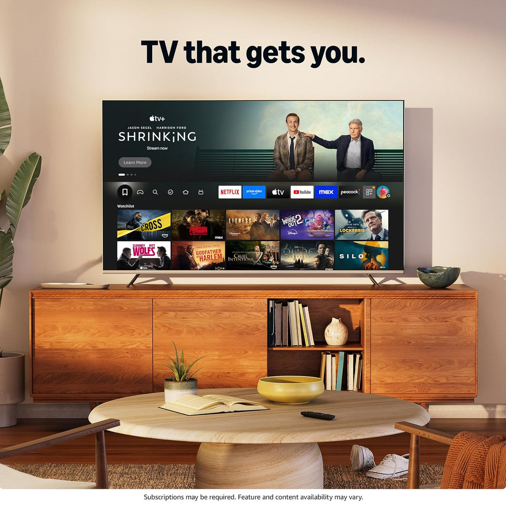 Hisense 75" E6 Cinema Series Hi-QLED 4K UHD Smart Fire TV (75E6QF) - AI Light Sensor, Dolby Vision Â· Atmos, Voice Remote with Alexa, Motion Rate 120, HDR 10+ Adaptive, Game Mode Plus
