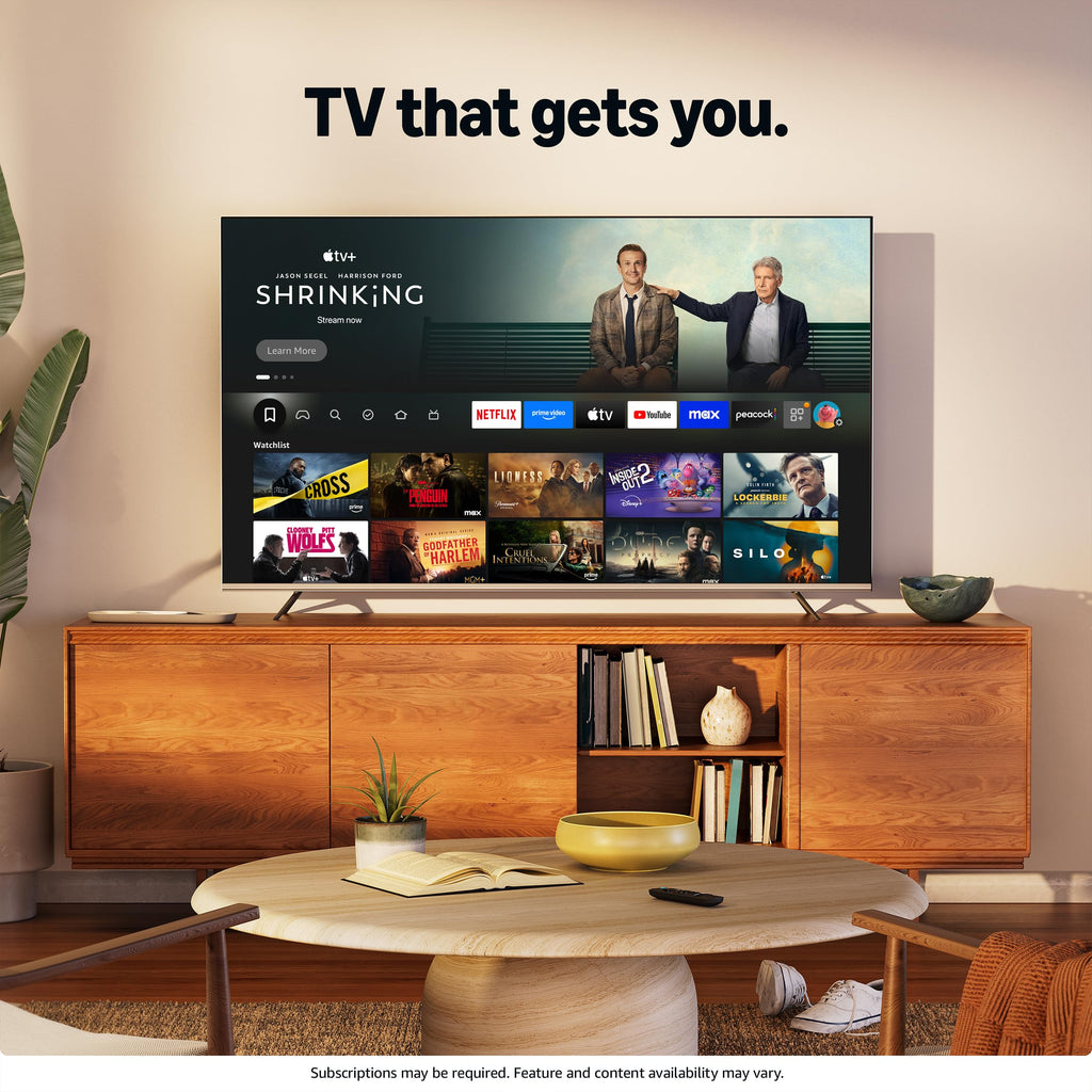 Hisense 75" E6 Cinema Series Hi-QLED 4K UHD Smart Fire TV (75E6QF) - AI Light Sensor, Dolby Vision Â· Atmos, Voice Remote with Alexa, Motion Rate 120, HDR 10+ Adaptive, Game Mode Plus