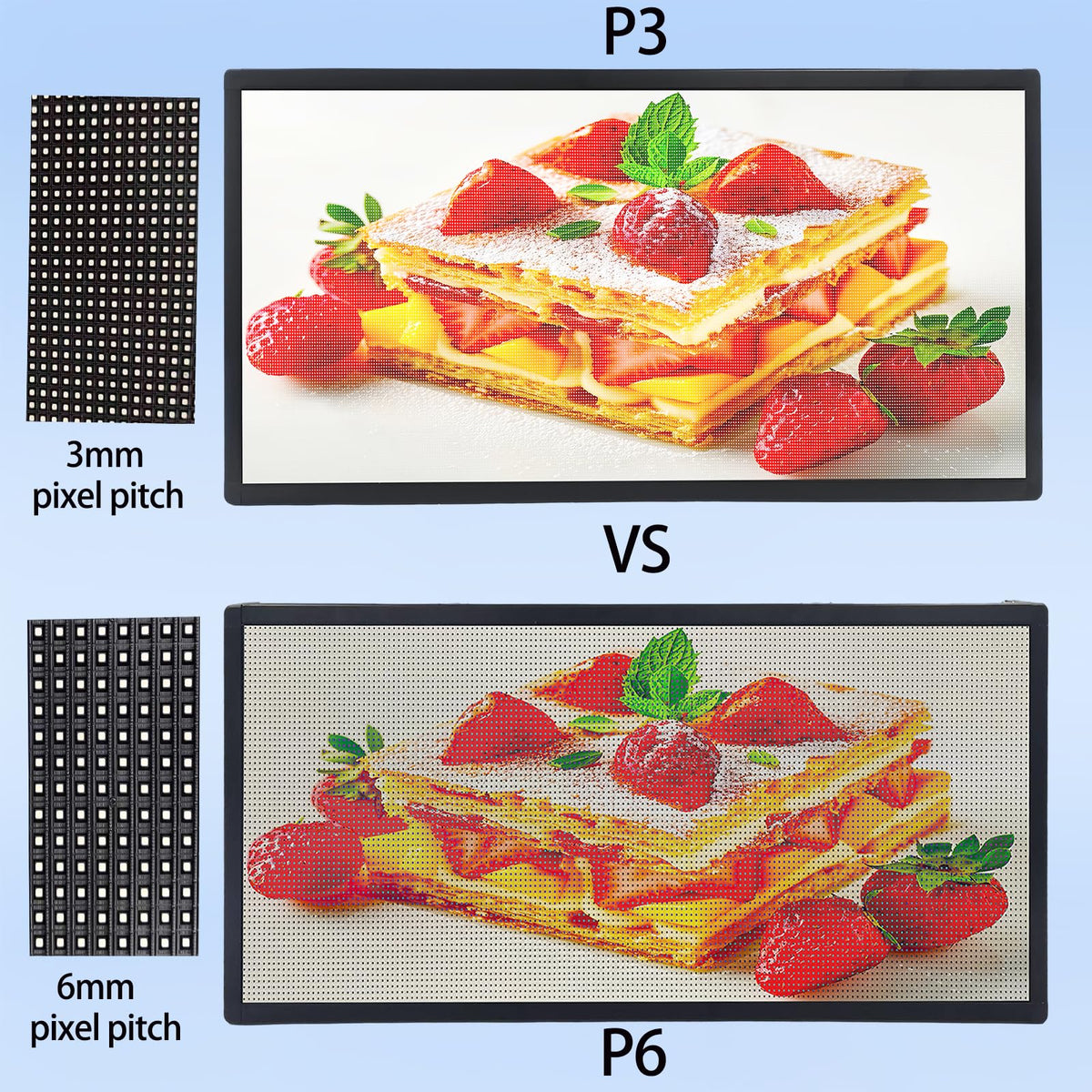 P10 Programmable LED Sign, 40"x14" Scrolling LED Sign for Business, Waterproof LED Display with WIFI & USB Control, 96x32 Pixels SMD Technology Digital Advertising Sign for Shop, Hotel, Store, Restaurant