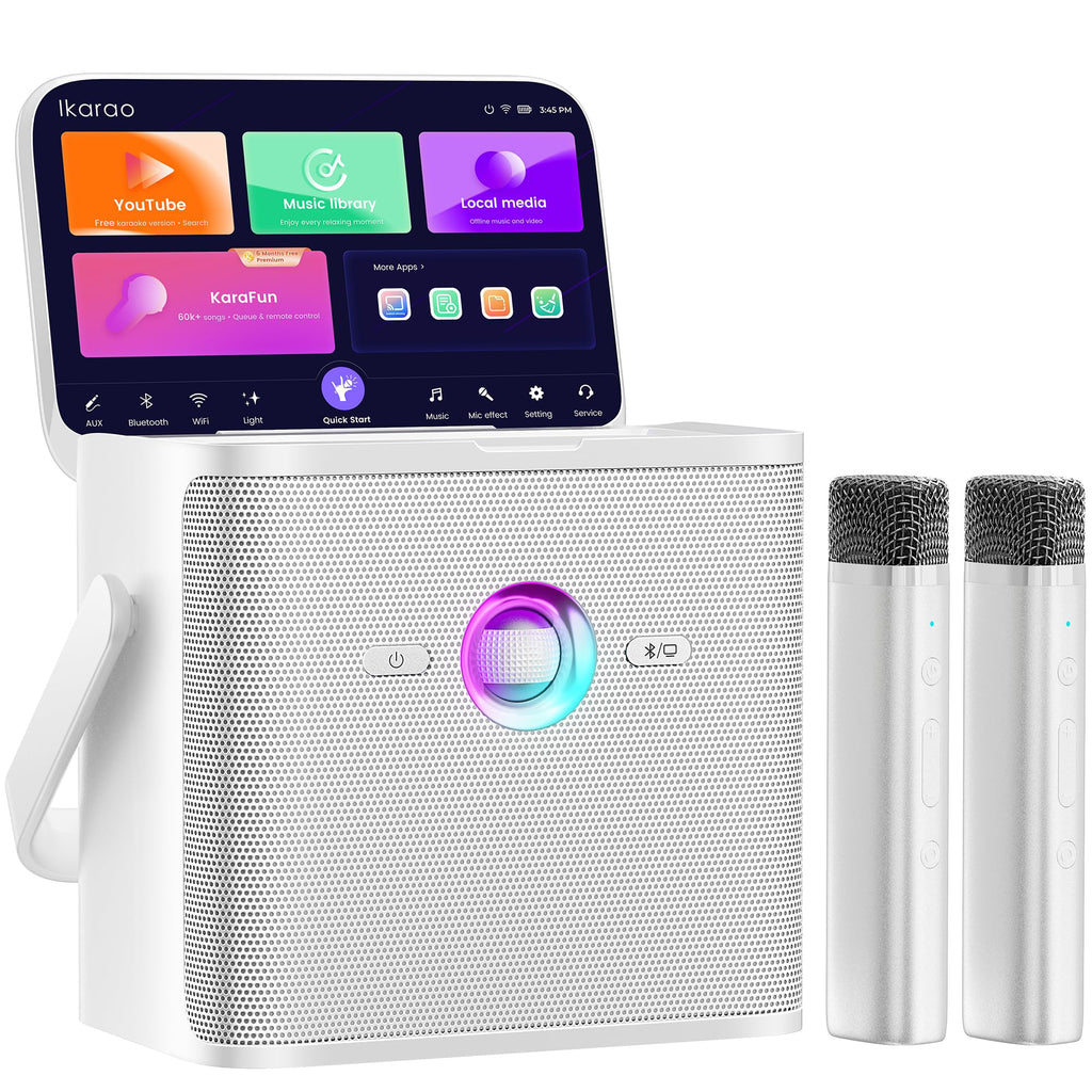 Ikarao Karaoke Machine with Lyrics Display, Professional Karaoke System