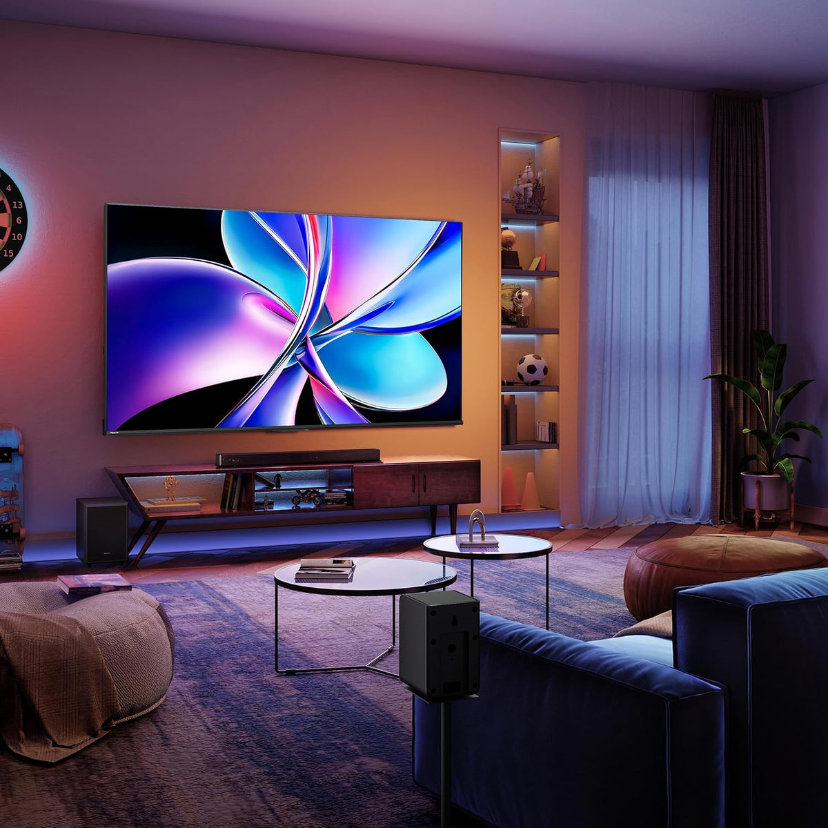 Hisense 65" Class QD7 Series Mini-LED 4K UHD Smart Fire TV (65QD7QF, 2025 Model) - QLED, HDR10+, Dolby Vision, Dolby Atmos, Game Mode Plus, ALLM, Alexa Built in with Voice Remote, Streaming TV, Black