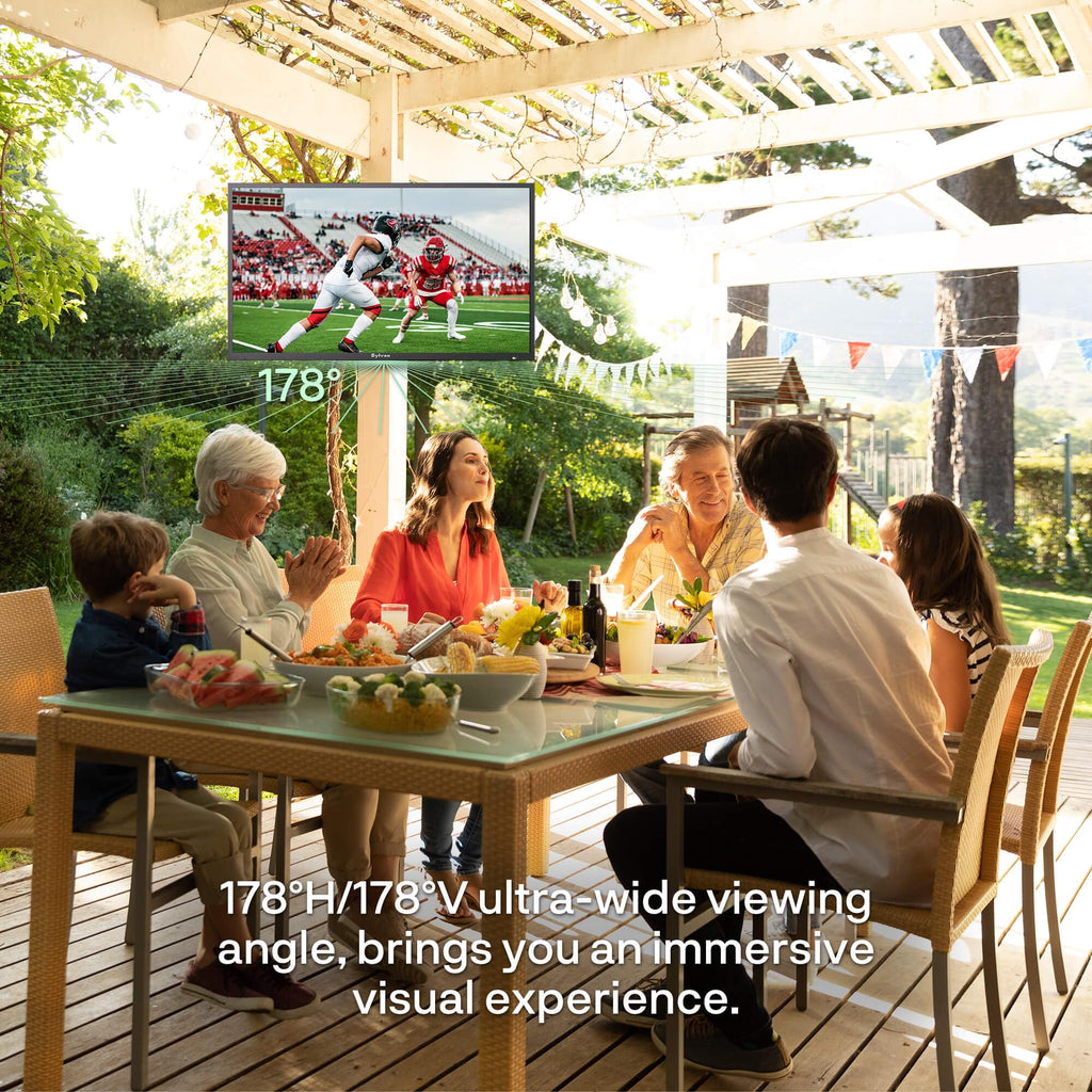 SYLVOX 43 Inch Outdoor TV, Weatherproof Google TV, IP56 Waterproof TVs