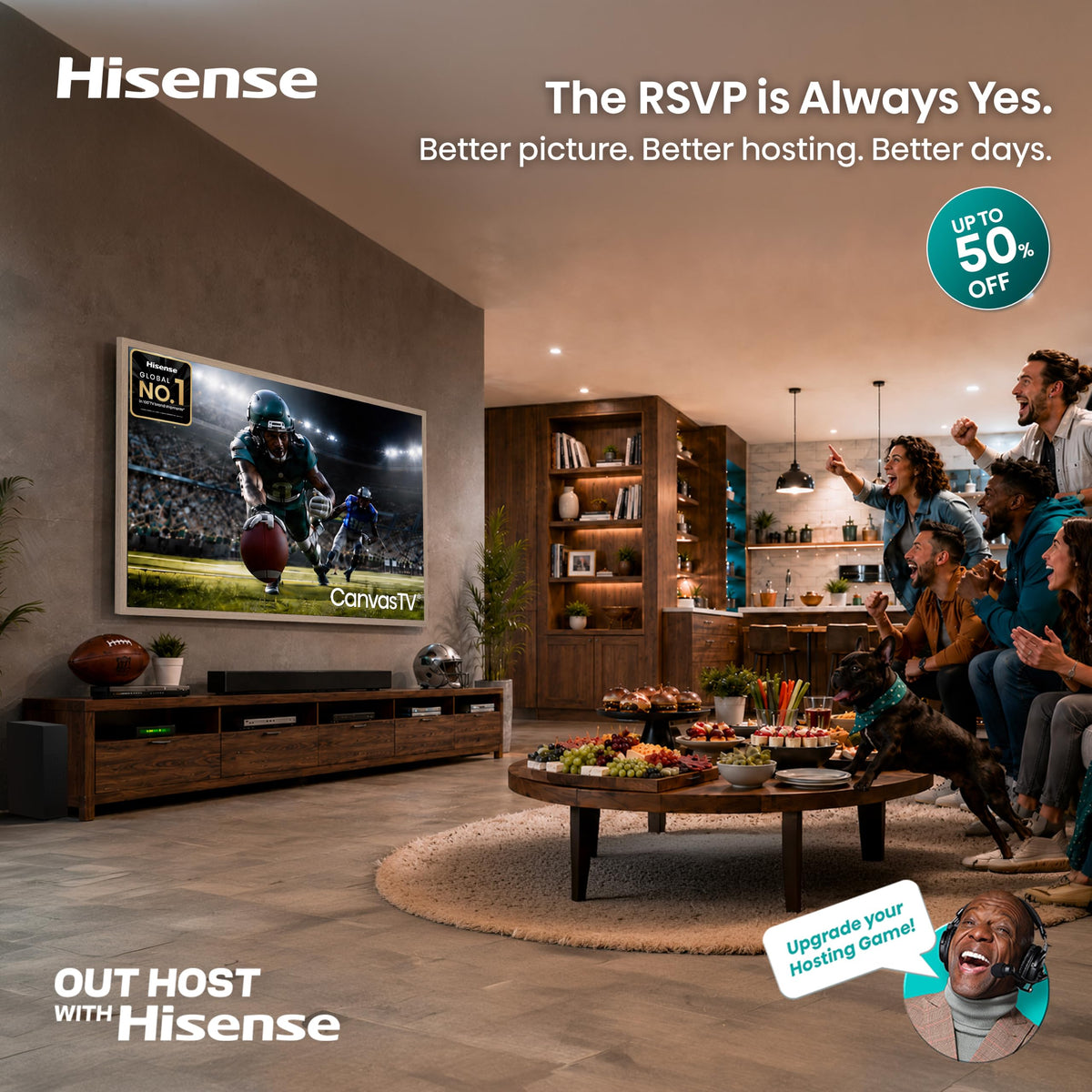 Hisense 55â Hi-QLED S7 CanvasTV Series 4K UHD Google Smart Art TV (55S7SG, 2026 New) - 144Hz, Art Mode, Anti-Glare Panel, Dolby Vision HDR, Hi-Matte Display, Frame & UltraSlim Wall Mount Included