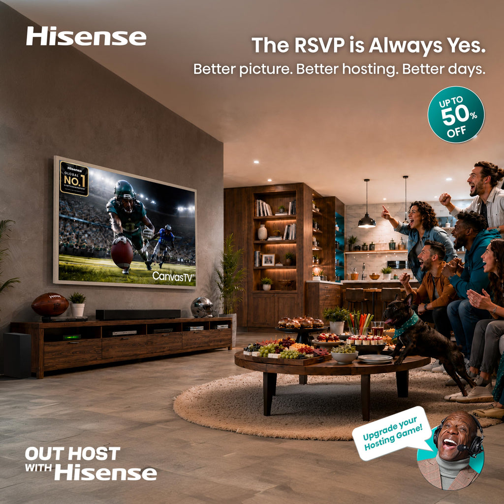 Hisense 55â Hi-QLED S7 CanvasTV Series 4K UHD Google Smart Art TV (55S7SG, 2026 New) - 144Hz, Art Mode, Anti-Glare Panel, Dolby Vision HDR, Hi-Matte Display, Frame & UltraSlim Wall Mount Included